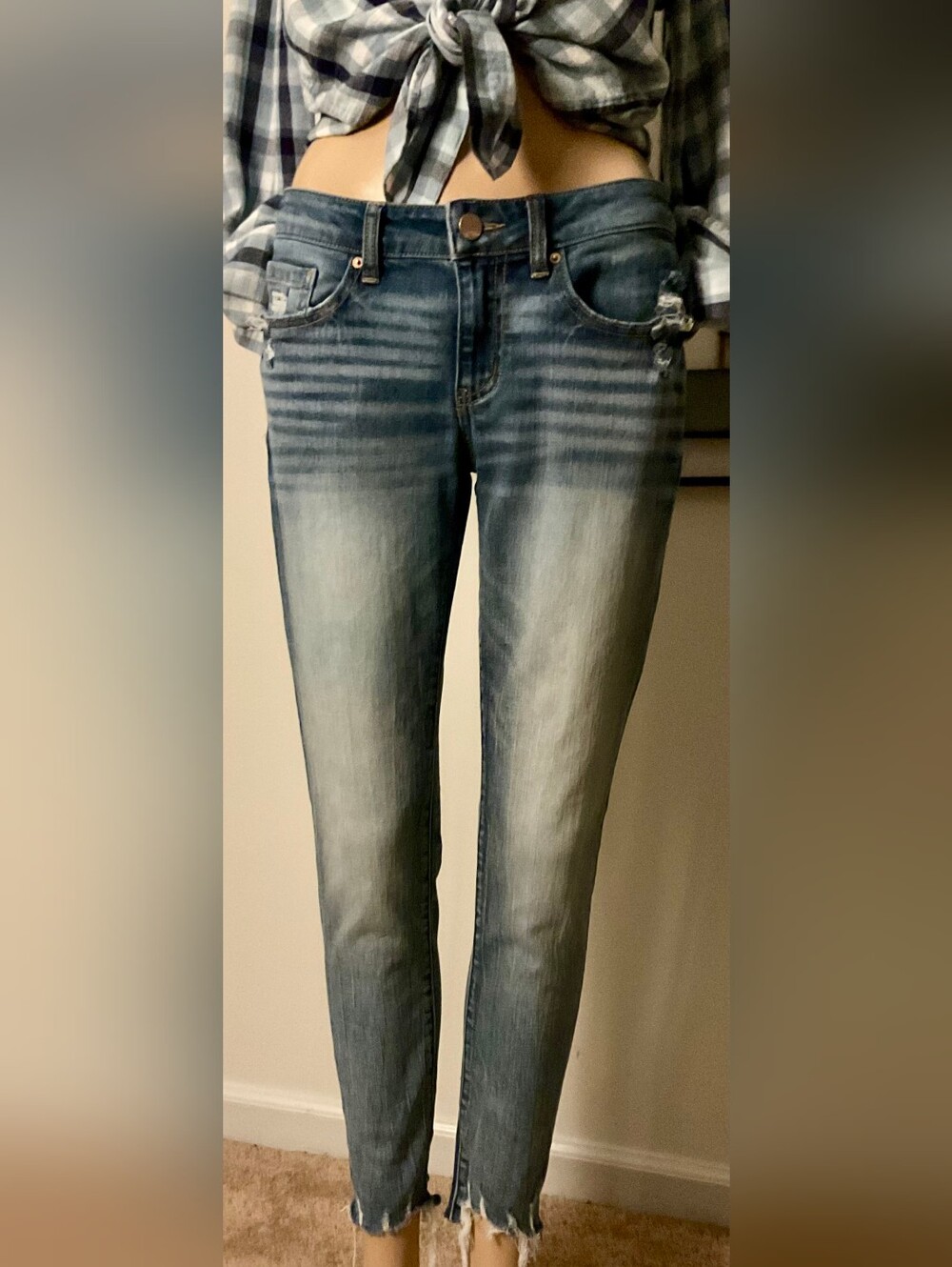 BKE Stella > Slim Fit Low Rise Ankle Skinny Jeans
